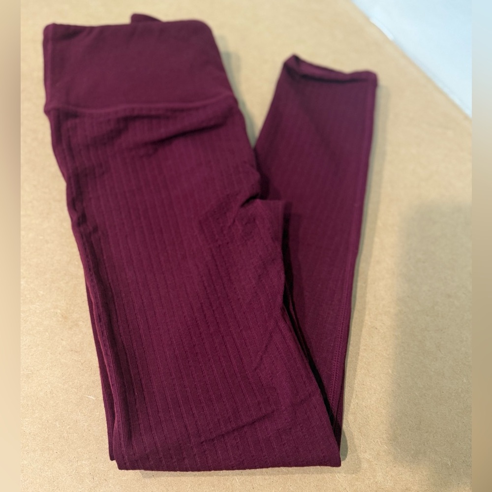 Burgundy women’s fabletics Leggings